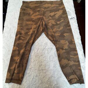Lululemon Women's Align High-Rise Pant 25" Camo Beige Multi Size 20 New $98